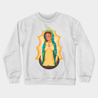 La Virgen De Guadalupe Crewneck Sweatshirt